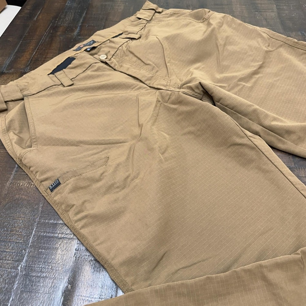 5.11 Tactical Pants Mens 42x32 Brown Ripstop Work Utility Polyester Outdoor